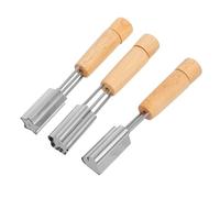 DIYEAH 3pcs Stainless Steel Cookie Cutters Set Flower Star Heart Shapes, Cupcake Hole Puncher and Fruit Vegetable Embosser for Baking and DIY Cake Filling