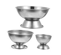 DIYEAH 3pcs Stainless Steel Jewelry Melting Bowl Set, Gold Casting Tools for Jewelry Making, Small Medium Large Sizes, Melting Casting Bowls for Precious Metal Refining