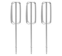 DIYEAH 3pcs Stainless Steel Mixer Attachment: Hand Mixer Parts Electric Whisk Paddle Replacement Food Accessories for Baking Cooking Parties
