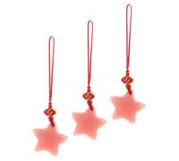 DIYEAH 3pcs Star Shaped Luminous Phone Strap Keychain Set Lightweight Rope Phone Strap Lanyard with Universal Compatibility for Bag Decoration and Present