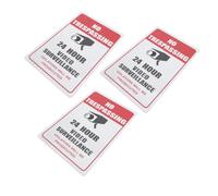 DIYEAH 3pcs Vintage No Trespassing Metal Tin Signs Fade-resistant Wall Art for Kitchen Bar Garage Minimalist Farmhouse Decor with Private Property Warning Easy to Install