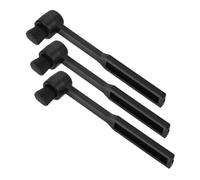 DIYEAH 3pcs Vinyl Record Brush with Static Soft Bristles Turntable Stylus Cleaner for Needle Maintenance Hanging Design for Record Players Black