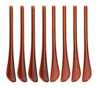 DIYEAH 4 Pairs Plastic Glasses Temple End Tips Anti Slip Coffee | 1.4 MM round Inner Hole, Repair and Refresh Fit, for Spectacle Temples and Office Use