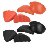 DIYEAH 4 Pairs Shoe Toe Filler Inserts for Sneakers and Pumps, Flexible Pu Foam Pads to Solve Too Large Shoe Size Problem, Simple and Humanized Design for Men and Women
