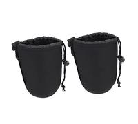 DIYEAH 4 PCS Flexible Insulation Lens Pouch Bag for DSLR Camera Shockproof Elastic Design for Travel and Protection