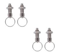 DIYEAH 4 pcs Stainless Steel Spring Loaded Knob Plunger Pins Mechanical Accessories for Molds Cabinets Industrial Equipment Automotive Use