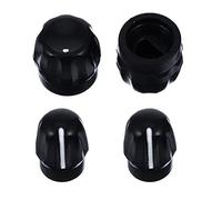 DIYEAH 4 Pcs Volume Control Knob Replacement for Easy to Install Durable Smooth Surface Practical Design