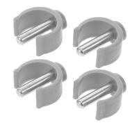 DIYEAH 4 Pcs Walking Stick Securing Clamp Attachment for 25/28mm Tubes with M5.8x32mm Pin, Cane Locking Clips for Mobility Aids, Bathroom Safety Rails and Wheelchair Support