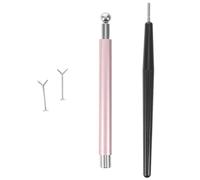 DIYEAH 4 Piece Cat Eye Nail Magnet Set with Y Shaped Metal and Plastic Pens, Universal Compatibility and Convenient Application for Gel Polish, for Home and Salon Manicure