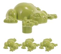 DIYEAH 4 Pieces Frog Shaped Cabinet Knobs, Frog Design Furniture Pull Handles for Wardrobe, Dresser Drawer, Cupboard Door, Blue Animal Drawer Pulls for Bedroom and Living Room