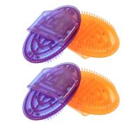 DIYEAH 4 Pieces Meridian Massage Brush Set for Body Relaxation, PVC Material Nail and Magnetic Meridian Brushes, Handheld Portable Beauty Salon Massage Device for Lumbar and Full-Body