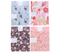DIYEAH 4 Sets Vintage Writing Paper and Envelope Stationery Pack with Smooth Writing Paper Material Charming Ancient Style Design for Handcrafts and Color