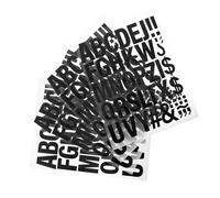 DIYEAH 4 Sheets Heat Transfer Vinyl Decals for T Shirts Bags and Hats Durable Versatile Letter Transfers for Creative Projects