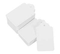 DIYEAH 400pcs Price Tags Without String - White Pricing Tags for Gun - Price Labels for Gift Jewelry Clothing Shoes Yard Sale Garage Supplies 1.97"x 1.18"