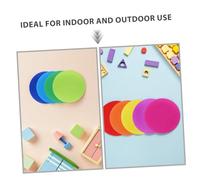 DIYEAH 40pcs Carpet Floor Circle Sit Markers Spots for Classroom Flexible Seating Early Education Color Recognition Reusable Preschool Teacher Supplies