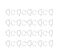 DIYEAH 40pcs E27 to E14 Lampshade Adapter Rings Set - White Plastic Lamp Shade Reducer Washers for Screw Socket Conversion - DIY Lighting Accessory for Lampshade Replacement and Fixture