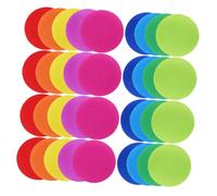 DIYEAH 40pcs Non Slip Carpet Spot Markers Circles for Classroom Gym Sports Training Interactive Learning Preschool Activities and Secure Floor Dots