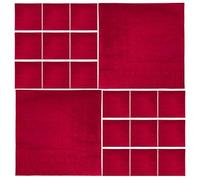 DIYEAH 40pcs Red Paper Luncheon Napkins Disposable Party Wedding Dinner Tableware Supplies Solid Napkins