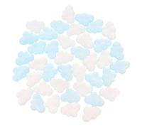 DIYEAH 40pcs Resin Flatback Cloud Charms with Glitter Lightweight Cartoon Cloud Pendants for DIY Scrapbooking Phone Case Jewelry Making Decor Party Crafts