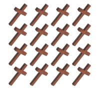 DIYEAH 40pcs Rustic Wooden Cross Charms for Necklace Making, Small Wood Cross Pendants with Unique Look, for Events and Celebrations or Creative Endeavors