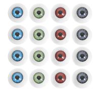 DIYEAH 40pcs Safety Eyes for Crocheting: Cartoon Big Eyes for Crafts 20mm Round Plastic Doll Crochet Toys Realistic DIY Puppet Making and Stuffed Animal Decoration
