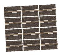 DIYEAH 40pcs Small Vintage Style Drawer Hinges for Wooden Boxes Durable Mini Box Hinges with Screws Retro Replacement Hardware for Jewelry Wine Souvenir and Tool Chests