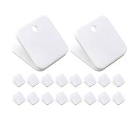 DIYEAH 40pcs Square Chip Bag Clips - Book Page Clip - Plastic File Fastener Document Sorting Clamps Picture Photo Holder for School Stationery