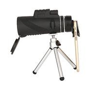 DIYEAH 40x60 Portable Single-tube Telescope Tripod and Phone Holder, High-definition Monocular for Bird Watching and Outdoor Travel, Lightweight Black Design