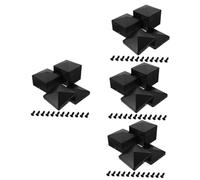 DIYEAH 48 Pcs Plastic Fence Post Caps Outdoor Garden Post Covers Shock Protective for Decks and Gates