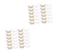 DIYEAH 48pcs Fairy Wings DIY White Small Wings for Garment Bag Decor Costume Headdress Accessories Angel Outfits