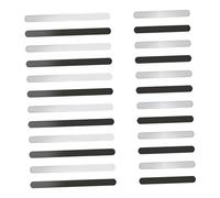 DIYEAH 48Pcs Phone Speaker Mesh Nets Dust Protection Stickers for Series Easy Install Remove Silver Black Colors Accessory for Speaker Decoration