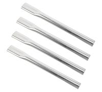 DIYEAH 4pcs 8.6 Inch Silver Wheelchair Brake Extension Handles Replacement Reclining Brake Accessories for Transport Chairs Mobility Aids with Enhanced Grip