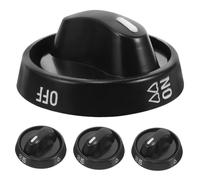 DIYEAH 4pcs Abs Material Gas Stove Knobs Easy to Operate Stove Babyproof Knobs Precision Control for Cooking
