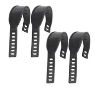 DIYEAH 4pcs Adjustable Rubber Exercise Bike Pedal Straps with Secure Fit for Stationary Bike Pedals Universal Compatibility for Fitness Enthusiasts