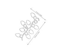 DIYEAH 4pcs Carbon Steel Die Cuts Metal Template Stencils for DIY Christmas Decorations Embossing Molds for Card Making Scrapbooking and Holiday Ornament Crafting