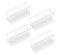 DIYEAH 4pcs Childproof Sliding Door Lock for Glass Cabinets and Windows with Reinforced Security and Adhesive Backing, User Friendly Plastic Safety Lock for Balconies and Home Use