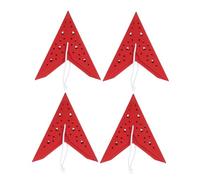 DIYEAH 4pcs Christmas Origami Lantern Star Paper Lamp Shade Hanging for Party Decorations Reusable Star Light Shade