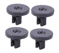 DIYEAH 4Pcs Dishwasher Wheel Roller Lower Rack Wheels Universal Replacement ABS Dark Grey 1.57X1.57X1.18 in Safe Dishwasher Repair Parts for Kitchen Appliance