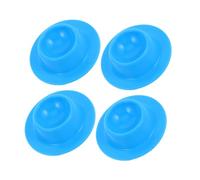 DIYEAH 4pcs Egg Carrier Tray Novelty Design Silicone Egg Cup Holder Deviled Carrier Serving Dish Fridge Holder Silicone Keeper for Countertop