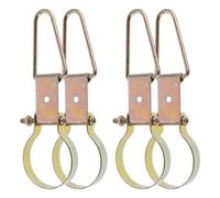 DIYEAH 4pcs Fire Extinguisher Mount Wall Brackets Metal Triangular Hook Bracket Sturdy Weather-Resistant Fire Fighting Tool Mounts with Easy Installation for Industrial Spaces and Office