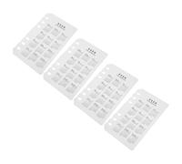 DIYEAH 4PCS Frosted Plastic Calendar Dividers PP Material Planner Refills with Tabs for Date Management Suitable for Students Professionals Families