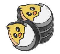 DIYEAH 4pcs Funny Tennis Racquet Dampeners Soft Silicone Shock Absorbers Chick-shaped Vibration Dampeners for Tennis Training Accessories