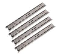 DIYEAH 4pcs Furniture Sliders Drawer Slide Heavy Duty Drawerslides Rail Slide Dresser Tracks Dresser Rails Replacement Drawer Replacement Parts Cabinet Side Hidden Silver