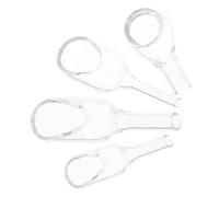 DIYEAH 4pcs Glass Lab Funnels Weighing Boat Set for High Temperature Resistant Pharmaceutical Formulation Laboratory Equipment