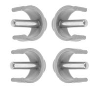 DIYEAH 4pcs Gray C Shape Clamp Clips for 22mm Diameter Walking Sticks and Walkers, Replacement Plastic Cane Holders with 25mm Pin Length, Anti-Slip Mobility Aid Accessories for Hand Grips