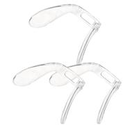 DIYEAH 4pcs Hard Plastic Eyeglass Nose Pads for Full Frame Glasses | Anti Vibration Replacement Accessory, Comfortable Fit for Reading Glasses and Office Work, Helps Reduce Marks