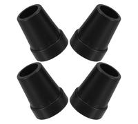 DIYEAH 4pcs Heavy Duty Plastic Cane Tip Replacement Covers 19mm Inner Hole Non-Slip Walking Stick Feet for Seniors Hiking Poles Crutches Protection