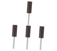 DIYEAH 4pcs Leather Burnisher Tip Head for Rotary Tools Edge Polishing Tool with Ergonomic Handle Sturdy Metal Wood Craft Accessory for DIY Leatherwork and Restoration