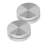 DIYEAH 4pcs Manual Clay Spinner Tool Φxhmm Aluminum Alloy Pottery Turntable with High Durability Ceramic Surface for Precise Speed Control and Portable Sculpting