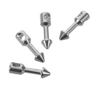 DIYEAH 4pcs Marine Grade Stainless Steel Band End Inserts Spearfishing Rubber Band Accessories Kit for Underwater Fish Repair and Installation